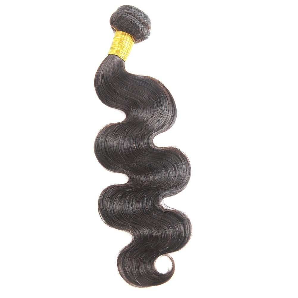 huarisi Weave Bundles Human Hair 10A Human Hair Bundles Body Wave 3 Bundles Human Hair 22 24 26 Inch 100% Unprocessed Virgin Human Hair Bundles Natural Black