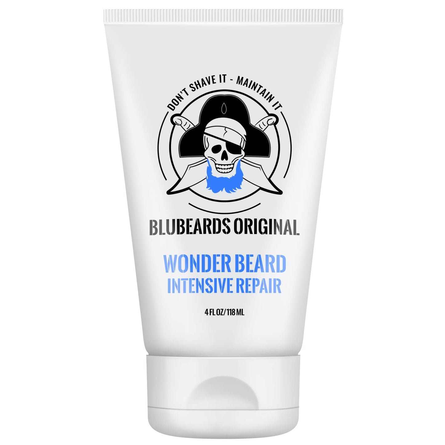 Bluebeards Original Beard Conditioner for Men - 4 oz Wonder Beard Intensive Repair with Meadowfoam Seed Oil & Amino Acids to Deeply Restore, Soften, and Rejuvenate Your Beard and Skin - Made in USA