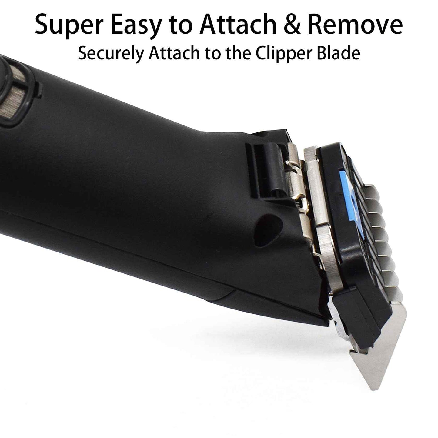 Professional Animal Stainless Steel Attachment Guide Guard Combs for A5 Style Detachable Blade Pet Groomers, 1/8"-1" Compatible with Wahl KM Series Andis AG BG Oster A5 A6 Animal Clippers (#3-3/8")