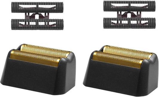 Pro 5 Star Series Finale Shaver Replacement Foil and Cutter Bar Assembly Compatible with wahl Shaver Model 7031-100/7043-100-For men's shaving- 2Pcs Black