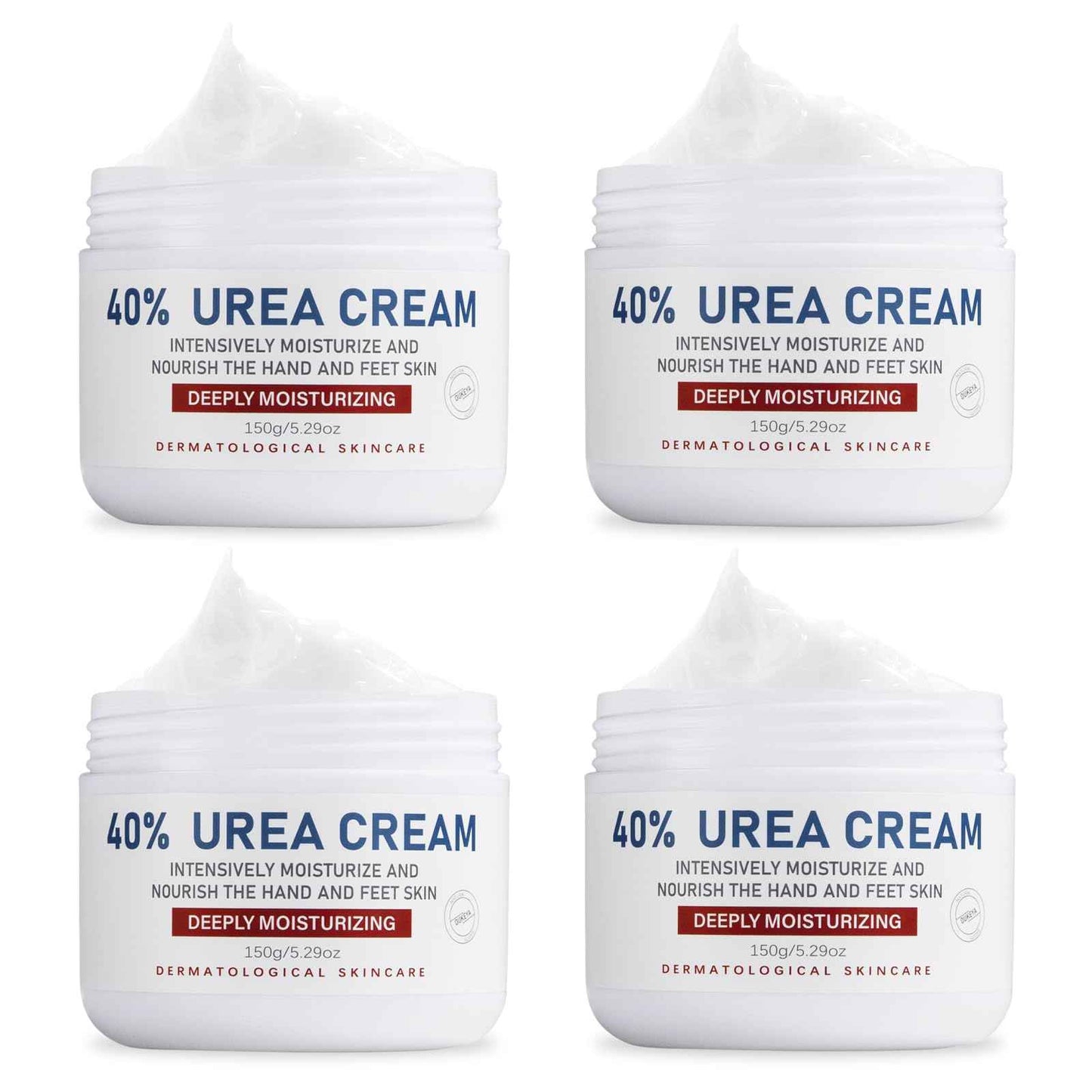 OUKEYA Urea Cream 40 Percent,Foot & Hand Cream for Dry Cracked,Urea Lotion for Feet Maximum Strength(4 Packs)
