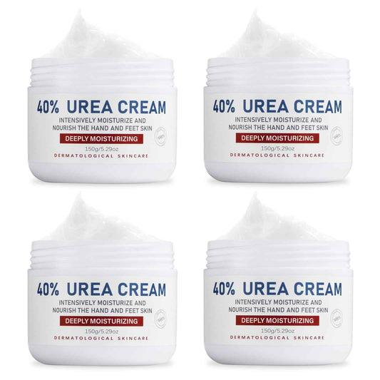OUKEYA Urea Cream 40 Percent,Foot & Hand Cream for Dry Cracked,Urea Lotion for Feet Maximum Strength(4 Packs)