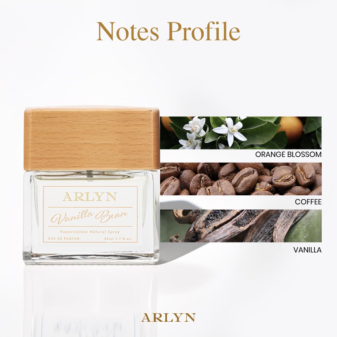 ARLYN Vanilla Bean Eau De Parfum Inspired by Ys .l's Black Opium, Perfume for Women, Luxury Fragrance - Vegan, Cruelty-Free, and Eco-Conscious (1.7oz / 50ml)