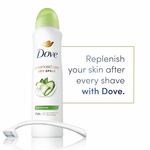 Dove Advanced Care Cool Essentials Antiperspirant Dry Spray 4 Pack