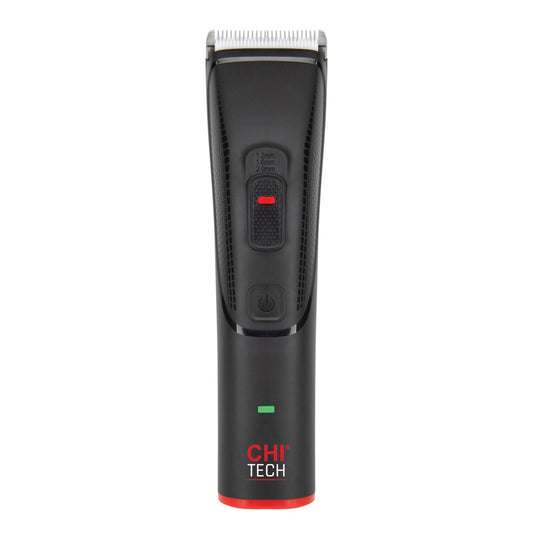 CHI Tech Cordless Precision Clipper, Wireless Hair Clipper for Precision Styling, Smooth Grip & Stainless Steel Blades, Includes 4 Guard Attachments