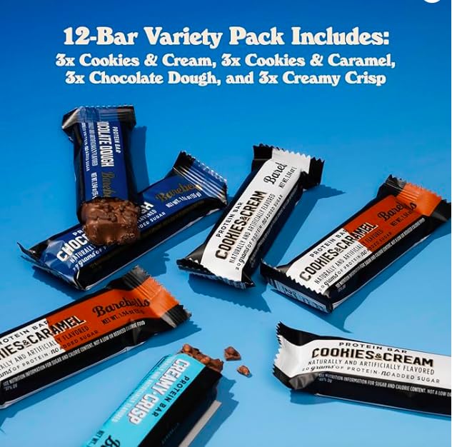 Barebells Protein Bars Variety Pack - 24 High Protein Snacks