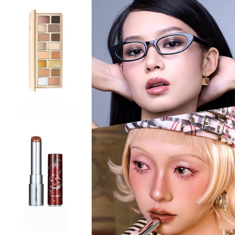 16-Color Eyeshadow Palette & Lip Gloss Makeup Set