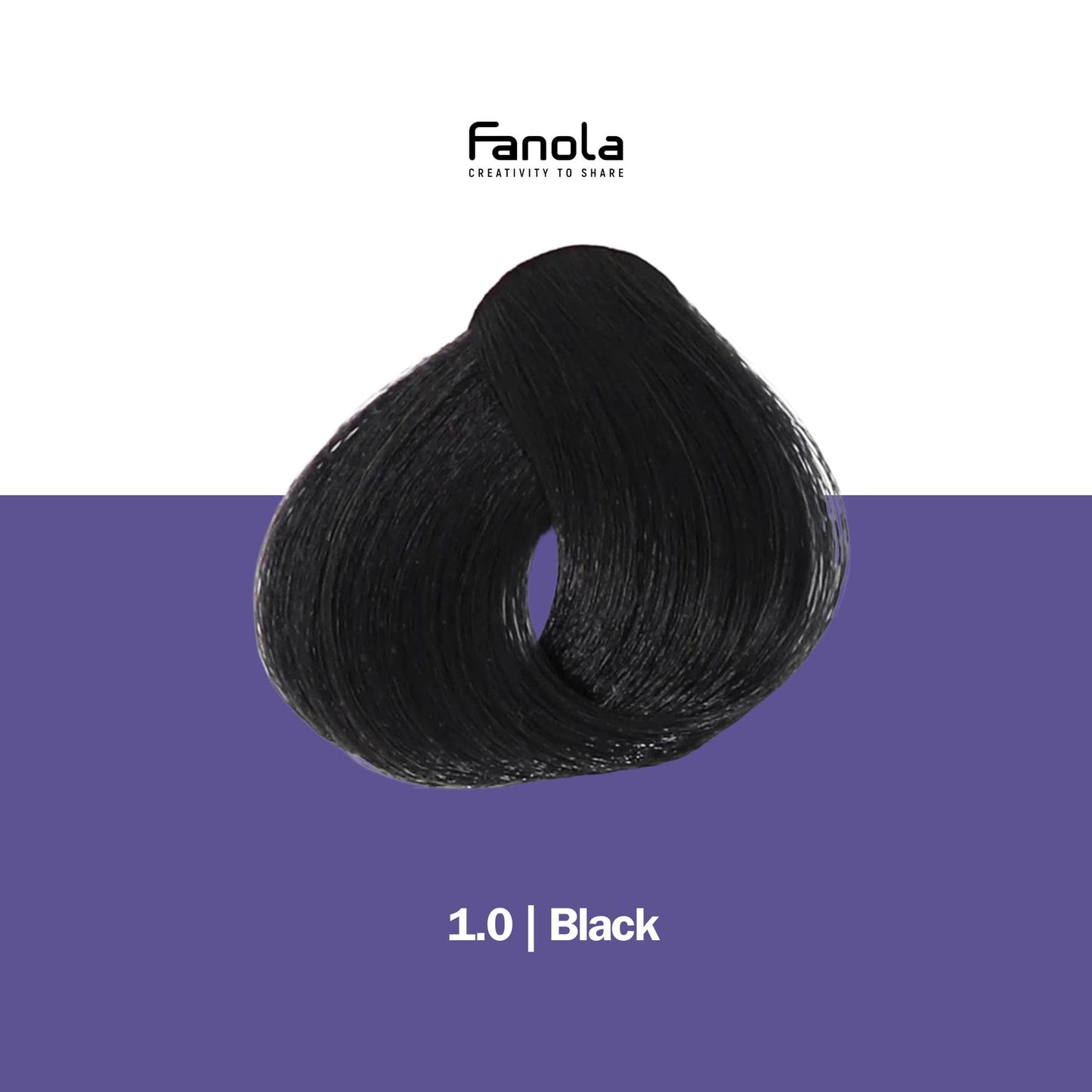 Fanola 1.0 Black Hair Coloring Cream