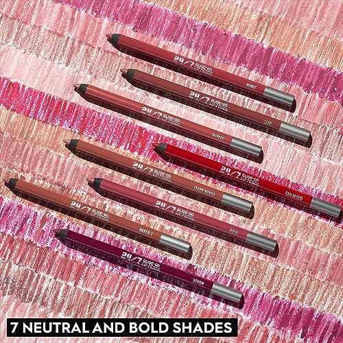 Urban Decay 24/7 Glide-On Waterproof Lip Pencil, Smudge-Proof, Longwearing Lip Liner, Smooth & Creamy Colors, Moisturizing Formula with Vitamin E, Prevents Lip Color from Feathering - 0.04 oz