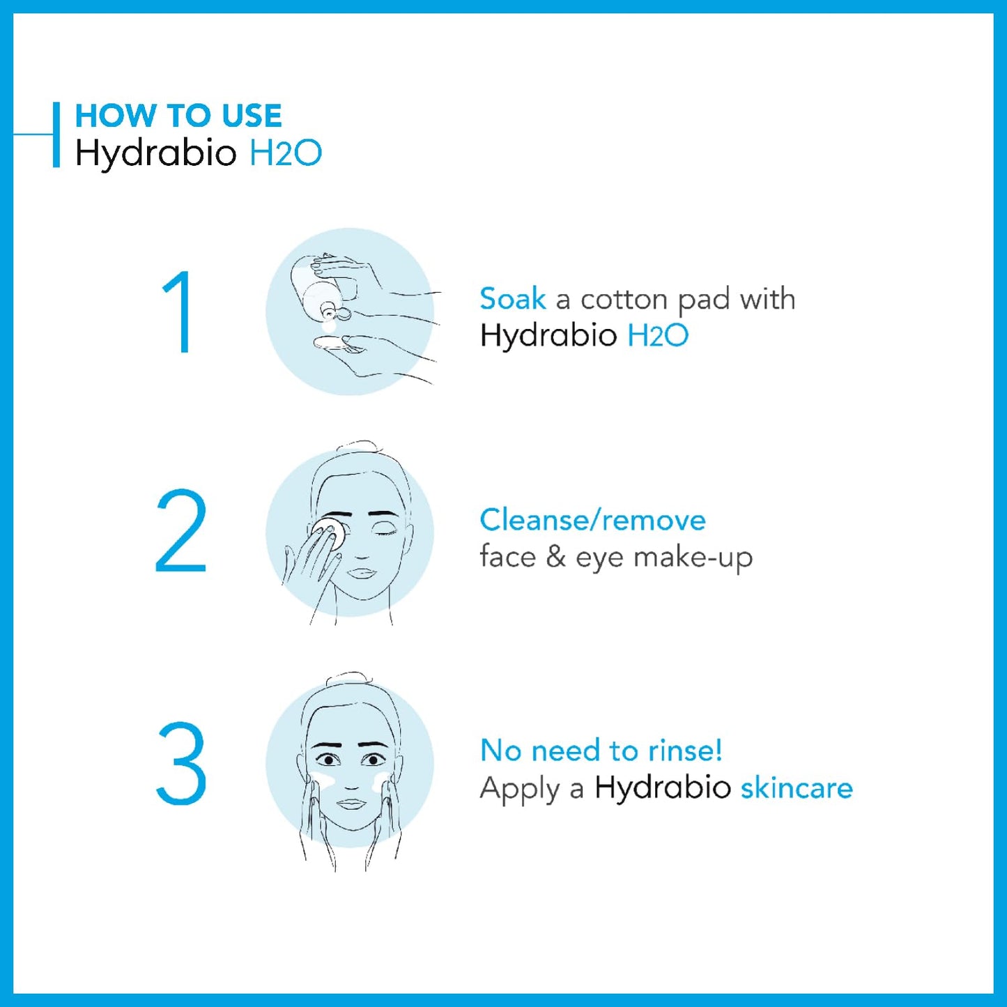 Bioderma - Hydrabio H2O - Micellar Water - Cleansing and Make-Up Removing - for Dehydrated Sensitive Skin , 8.45 Fl Oz (Pack of 1)