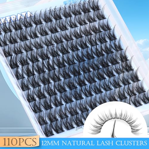 12mm Wispy Lash Clusters - Natural Eyelash Extensions for Daily Wear