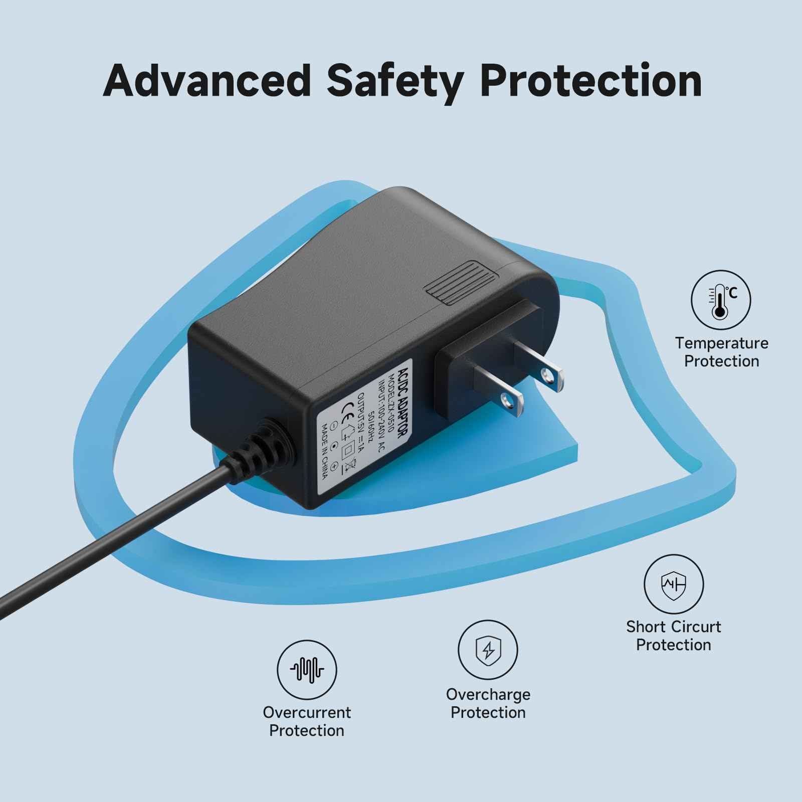 Replacement for Meridian Trimmer Charger, Charging Cord Compatible for Meridian Trimmer Original M2B M2C M2A M2G,Grooming Electric Shaver Trimmer 5V 1A Power Cord Adapter