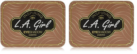 L.A. Girl Inspiring Eyeshadow Palette, Naturally Beautiful, 0.21 oz,GES335 (Pack of 2)