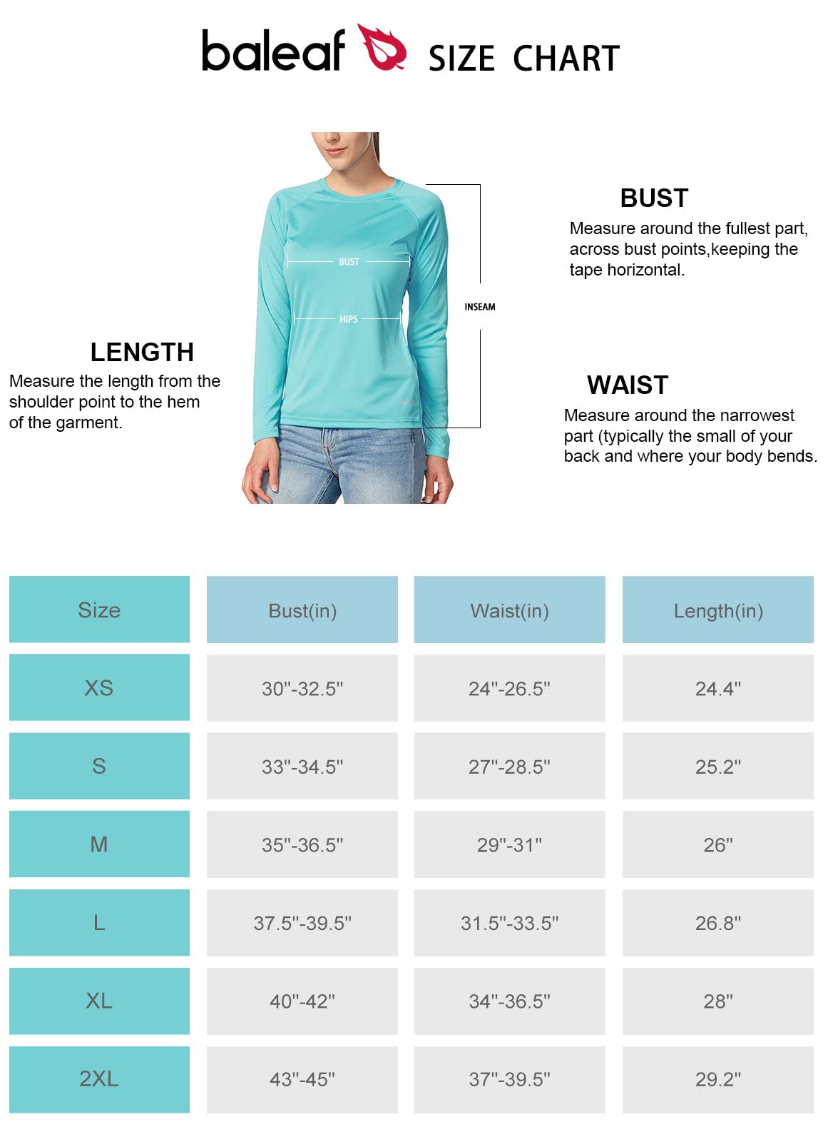 BALEAF Women's Long Sleeve Shirts UPF 50+ Sun Protection SPF Quick Dry Lightweight T-Shirt Outdoor Hiking Runing Fishing Light Green Size XS