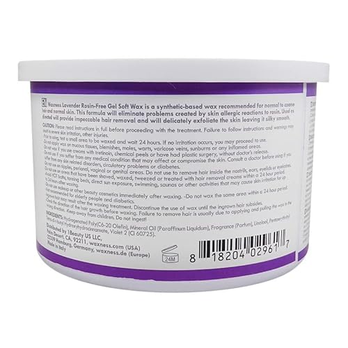 Waxness Spa Choice Assorted Soft Wax Tins 14 oz Pack of 3 - Rose, Lavender Zinc Oxyde