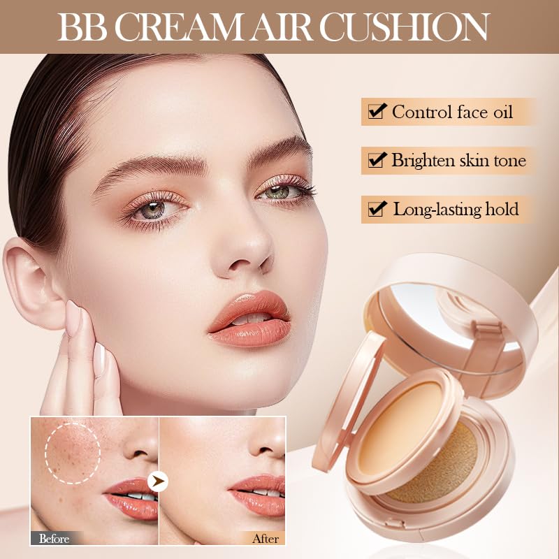 2-in-1 Air Cushion BB Cream & Setting Powder Foundation