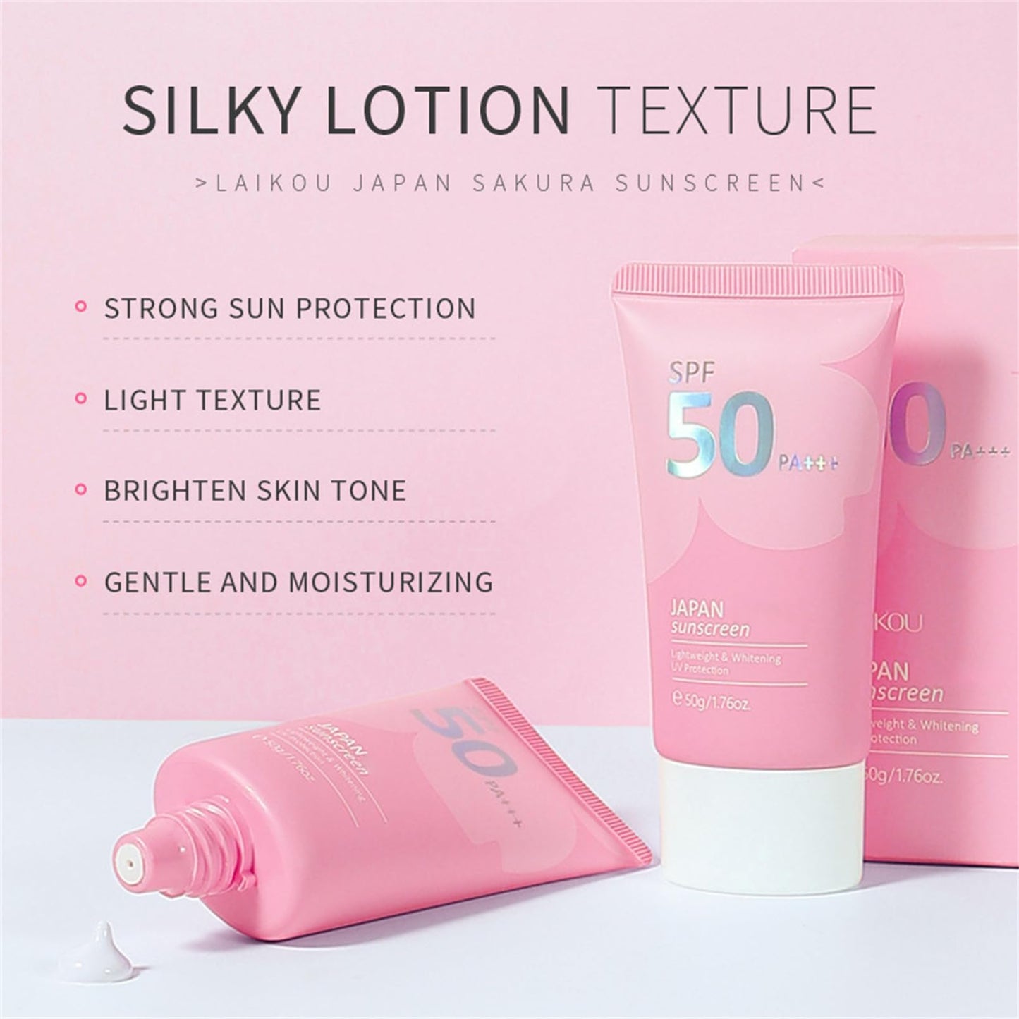 Japan Sunscreen SPF 50 Bloqueador Solar Japones Sunscreen for Face Japanese Sunscreen SPF PA+++ Rosada Sunscreen Essence Cream 50g Moisturizing Cosmetics Skin Care Products (2)