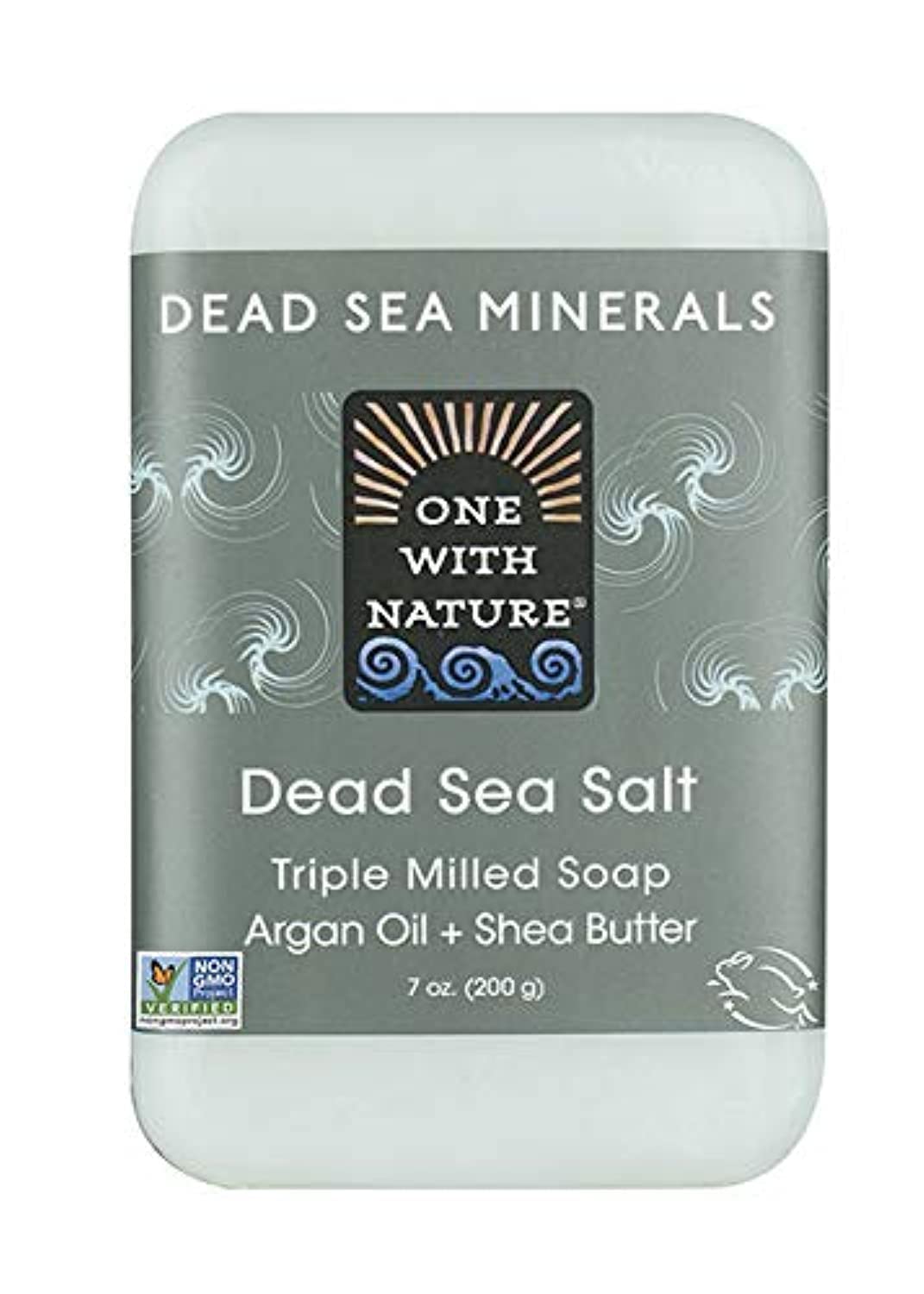 One With Nature Dead Sea Mineral Soap, Dead Sea Salt, 7-Ounces (Pack of 6)