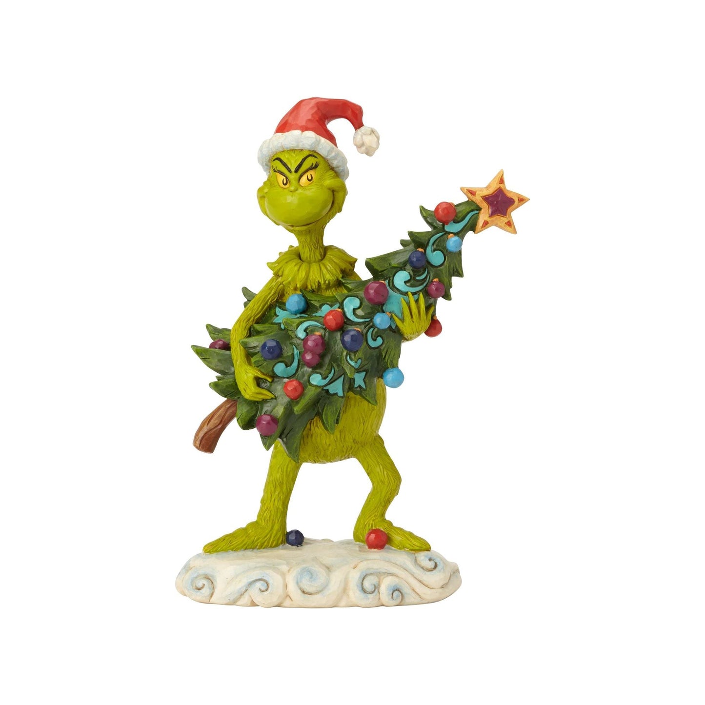 Enesco Dr. Seuss The Grinch by Jim Shore Stealing Tree Figurine, 8.66", Multicolor