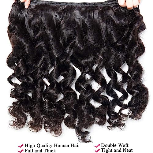 Deep Wave Human Hair Bundles 3pc 26 28 30 Inch