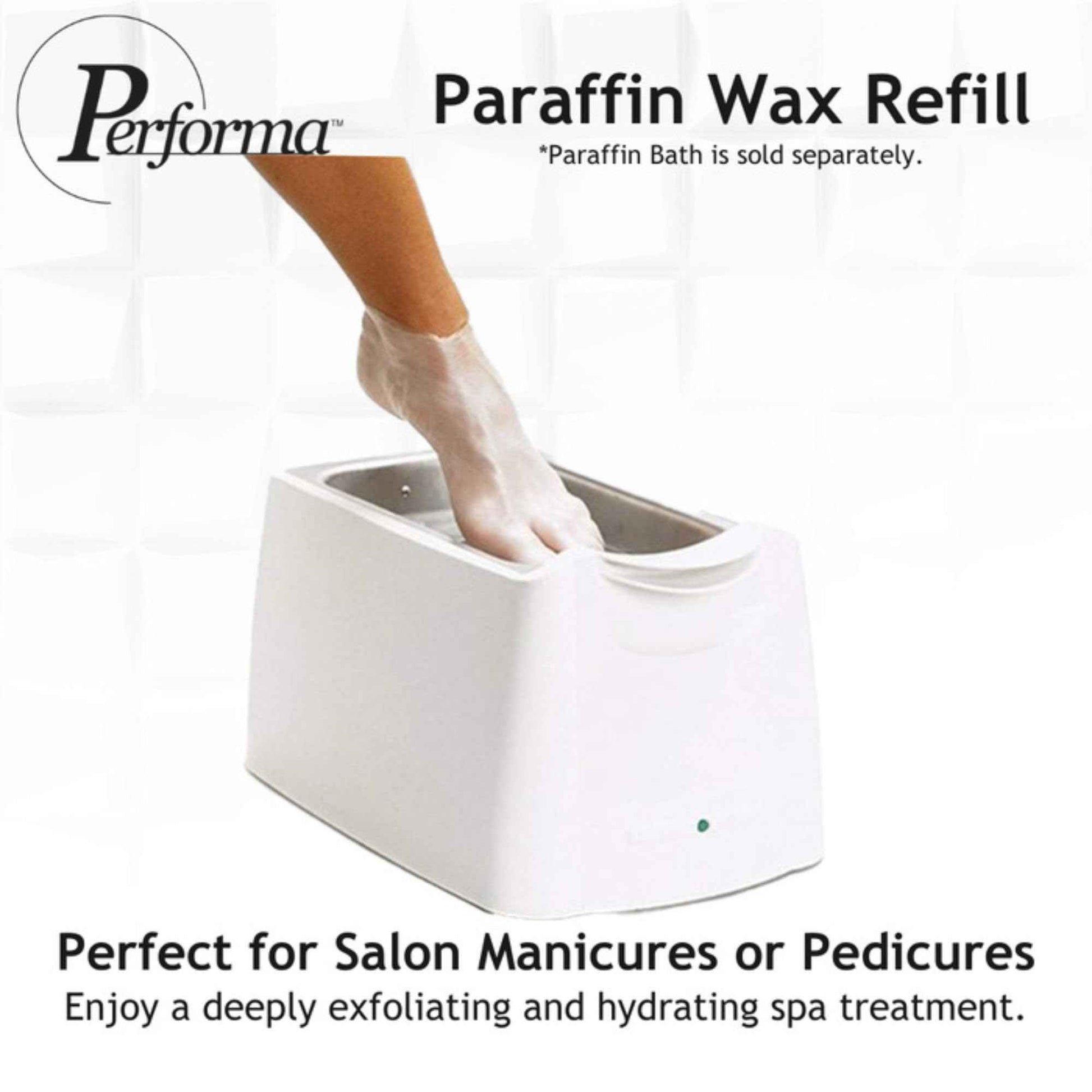 Performa Paraffin Wax Refill, 1 Pound Unscented Blocks, Case of 6, Paraffin Bath Wax, Medical Grade Paraffin Wax for Paraffin Bath, Wax Refill for Wax Bath, Good for Hands & Feet