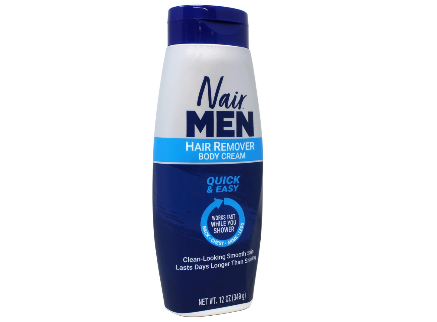 Nair Hair Remover for Men Hair Remover Body Cream, 12 oz (2-Pack)