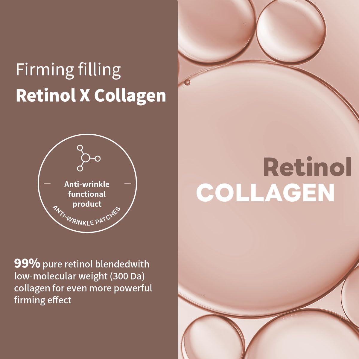 Mediheal Retinol Collagen Ampoule Lifting Mask (10 Counts) for Anti-Aging - Helps Reduce Fine Lines & Wrinkles, and Smoothens Skin