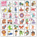408 Glitter Temporary Tattoos for Kids - Party Favor Stickers