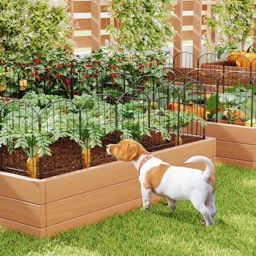 Goovilla 27ft Rustproof Metal Garden Fence for Animal Barrier