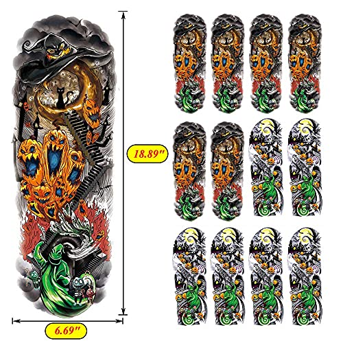 12 Sheets Nightmare Before Christmas Temporary Tattoo Stickers
