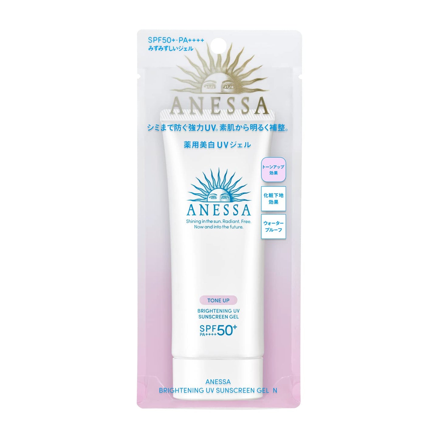 Anessa Tone Up Brightening UV Sunscreen Gel SPF50+ PA++++ 90g