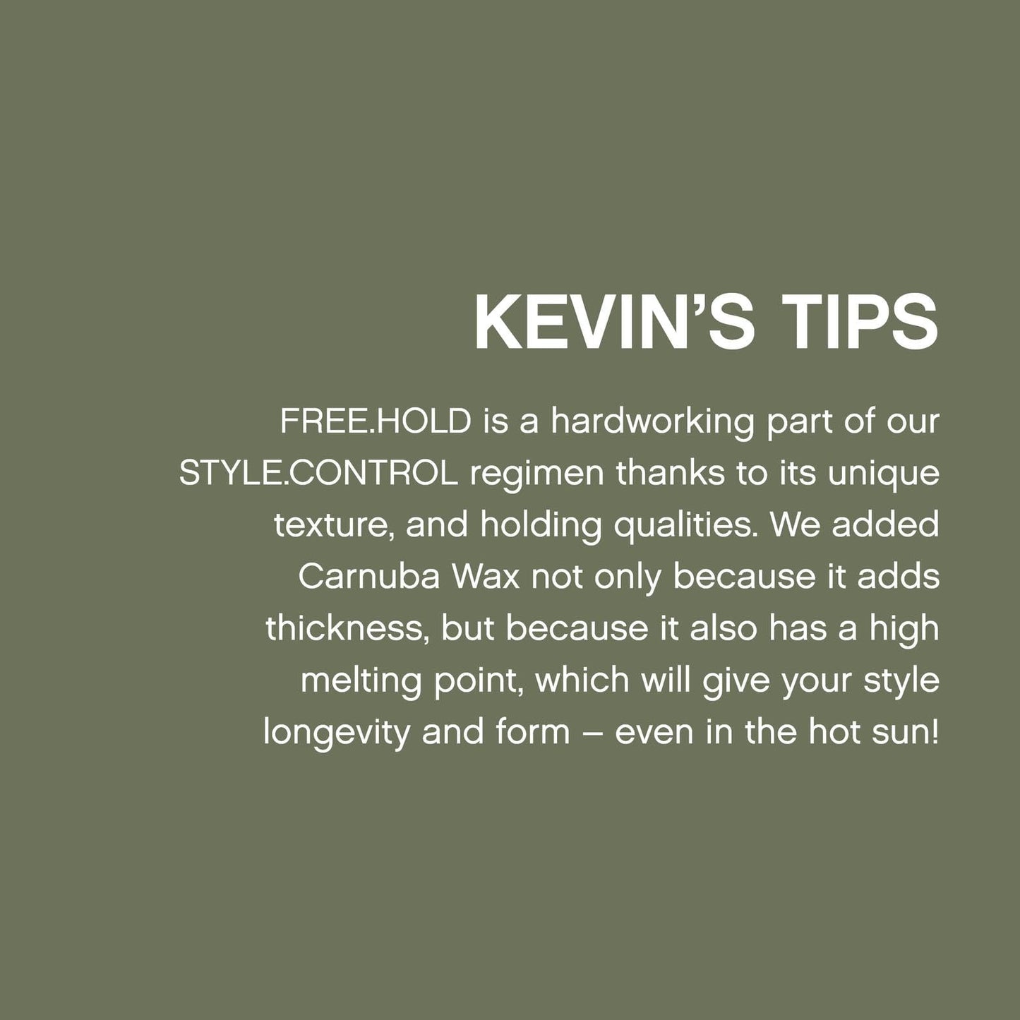 KEVIN.MURPHY FREE.HOLD - Hair Styling Paste - For All Types - Medium Hold - Hair Breakage Prevention - Styling Product - Paraben Free Hair Care - 100 g / 3.5 oz