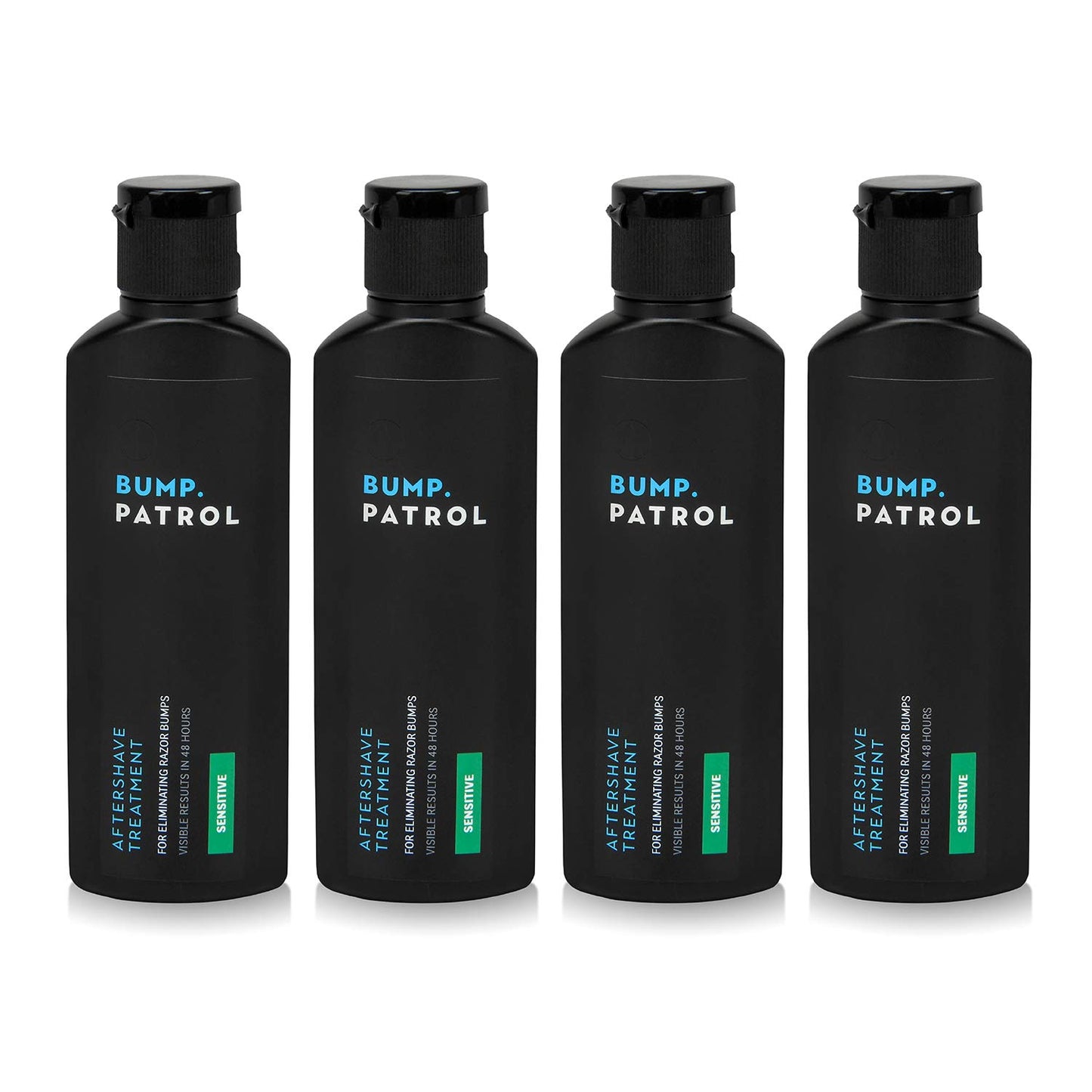 Bump Patrol Sensitive Strength Aftershave Formula - Gentle After Shave Solution Eliminates Razor Bumps and Ingrown Hairs - 2 Ounces 4 Pack