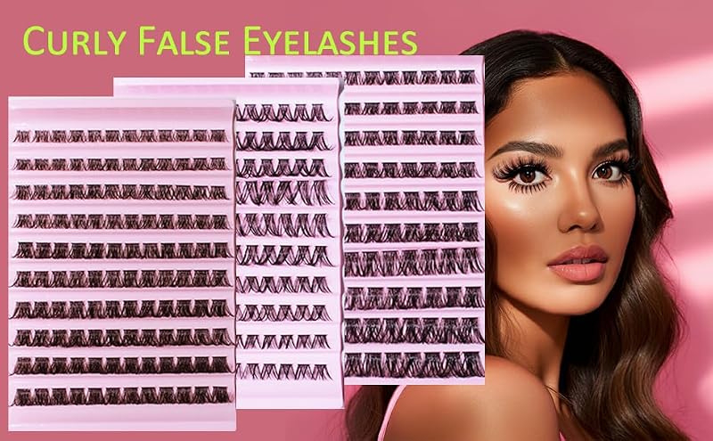 Wispy Cluster Lashes Kit - D Curl 8/10/12mm (110PCS)