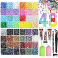 EgticLive 48 Colors 48 Grids Resin Jelly Rhinestones Bedazzling Kit for DIY Crafts - 48000 Pcs