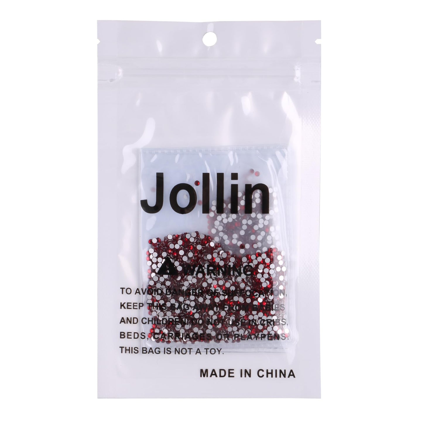 Jollin Glue Fix Crystal Flatback Rhinestones Glass Diamantes Gems for Crafting Nail Art Crafts Decorations Clothes Shoes 2.0mm (ss6 2880pcs, Dark Siam)