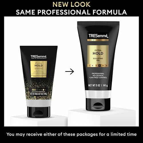 Extra Hold Alcohol-Free Hair Gel 24H Frizz Control 5 oz - Unscented