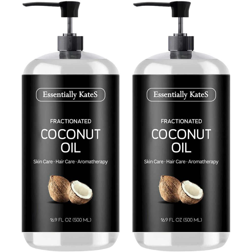 Essentially KateS Fractionated Coconut Oil - Body & Hair Carrier Oil, 16.9 Fl Oz (500ML), No Scent