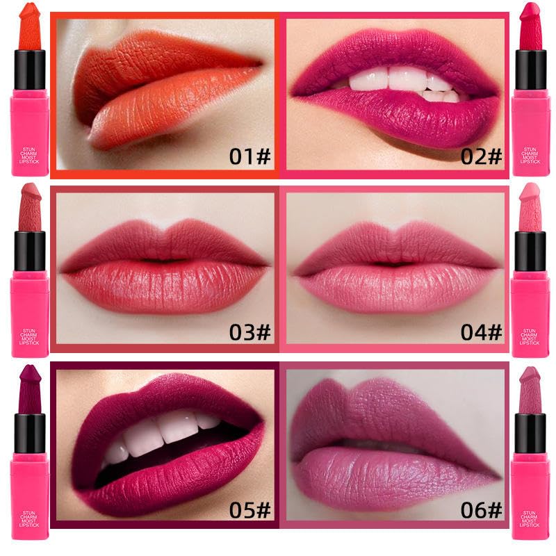 Mushroom Lipstick 8 Shades - Novelty Gift for Parties & Holidays