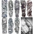 Extra Large Temporary Tattoo Sleeves - 8 Sheets, Full Arm