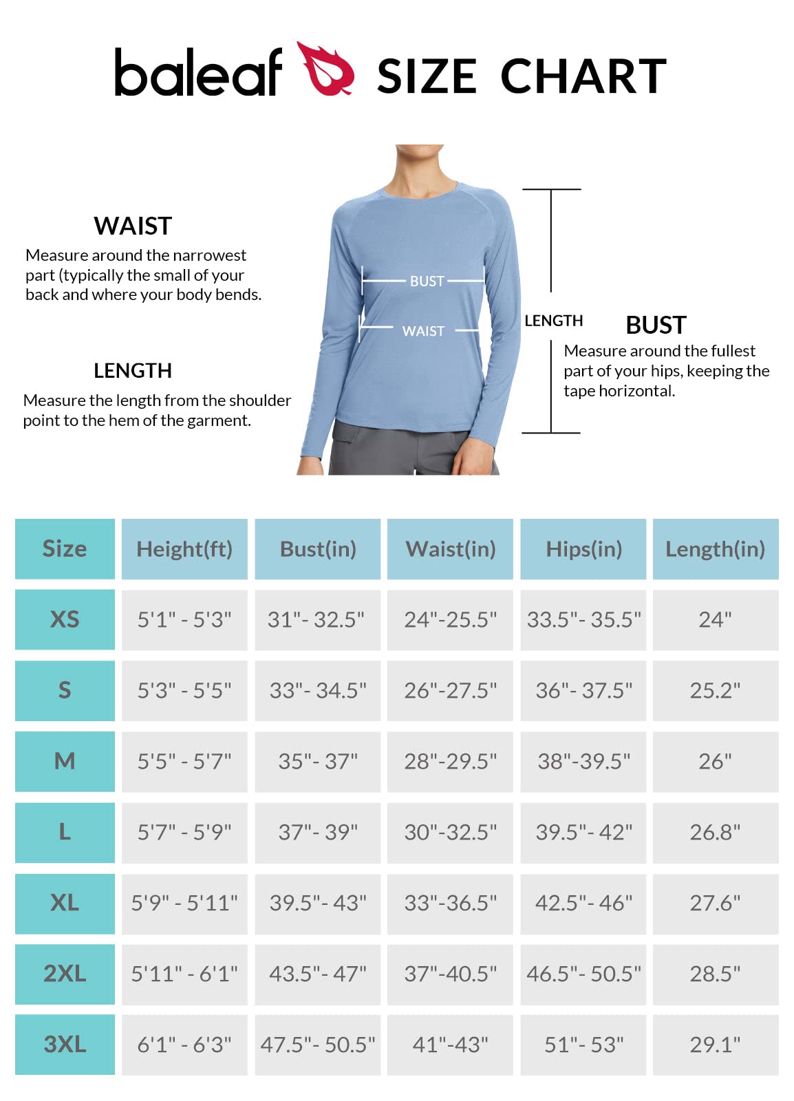 BALEAF Women's Workout Shirts Long Sleeve Running Tops Quick Dry Moisture Wicking Athletic T-Shirts for Exercise Gym Sports Yoga Heather Blue S