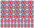 UK Flag Temporary Tattoos - 40 Pack Union Jack Tattoos