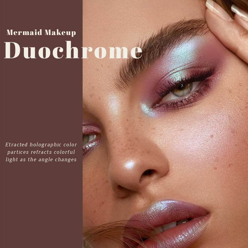 Noerrors Duochrome Glitter Eyeshadow Palette - Holographic Shimmer