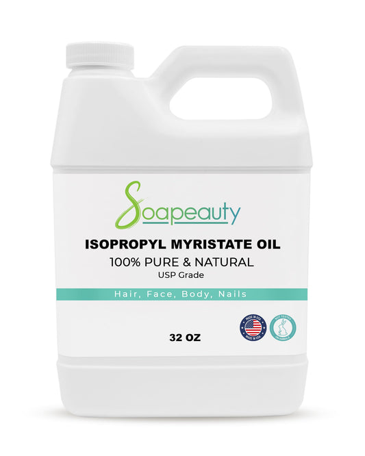 ISOPROPYL Myristate Cosmetic Grade for Soap Making, Fragrances, Shampoo, Creams & Lotion, Makeup & Adhesive Remover, Antiperspirants & Deodorants | (32 OZ)