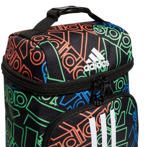 adidas Excel 2 Insulated Lunch Bag, Outline BOS Toss/Black, One Size