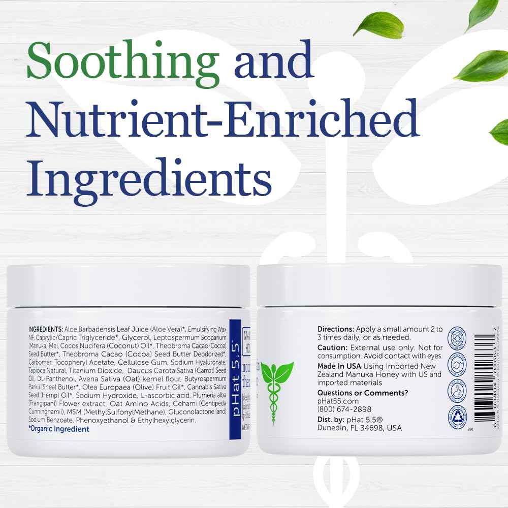 pHat 5.5 Body Cream & Moisturizer for Dry Skin on Face - Anti Redness Face Cream & Face Lotion for Sensitive Skin - Dry Skin Face Moisturizer & Itchy Skin Relief Cream - Hydrating Face Cream (8oz)