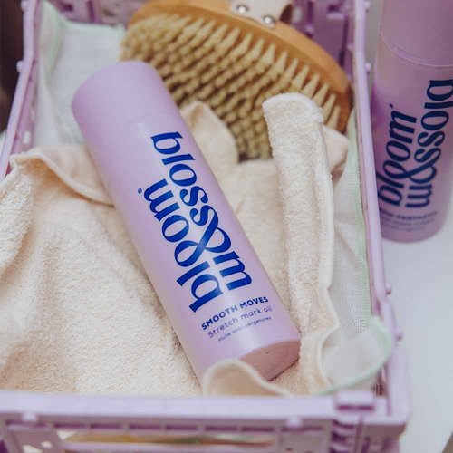 Bloom & Blossom Smooth Moves Stretch Mark Oil | 150ml Pregnancy Oil for Stretch Mark Prevention | Natural Argan & Sweet Almond Oil | Maternity Skincare | Vegan, UK Made