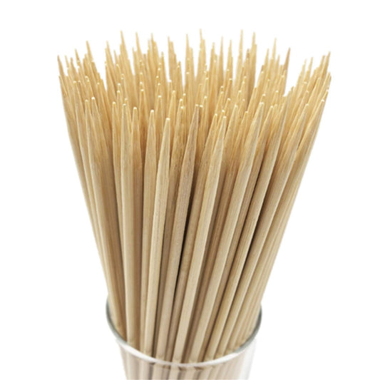 HOPELF 14" Natural Bamboo Skewers Sticks for BBQ，Kabob，Grilling，Barbecue，Kitchen，Roasting，Marshmallows，Plant Stakes，Crafting.Φ=4mm, More Size Choices 6"/8"/10"/12"/16"/30"(100 PCS)