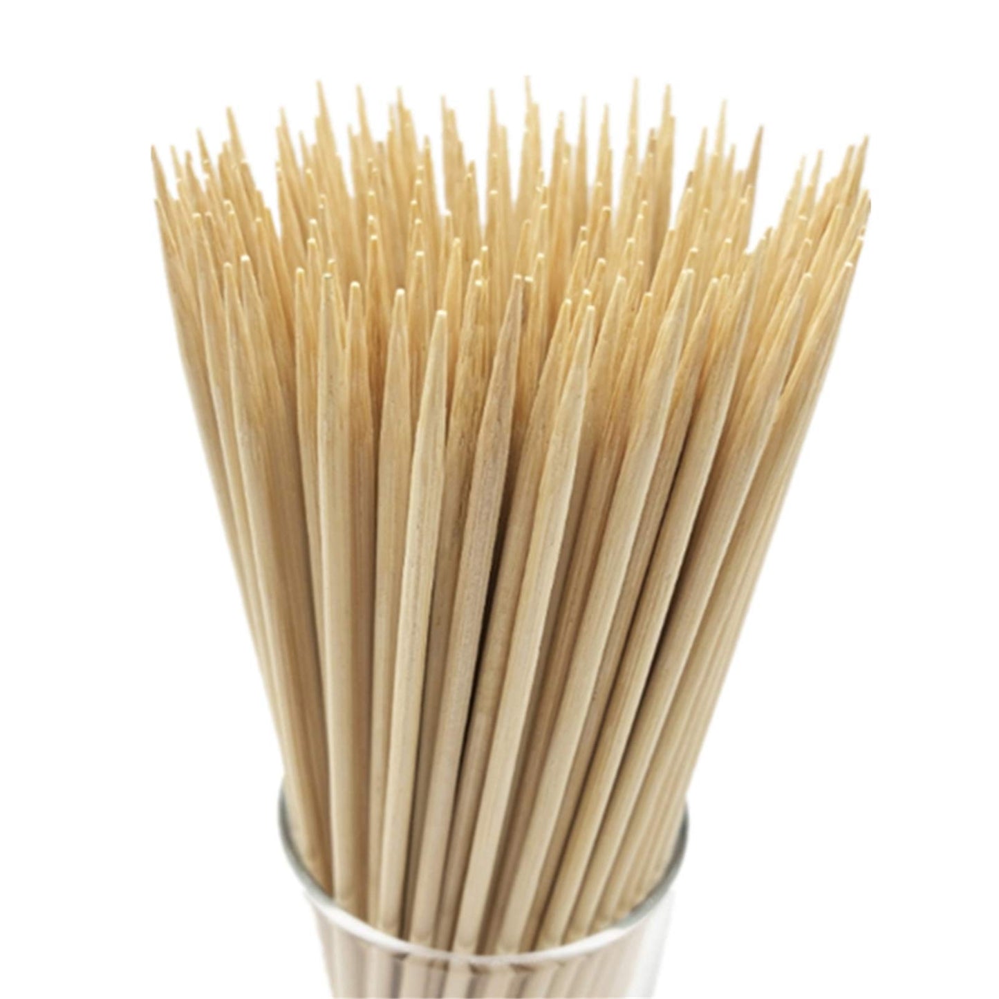 HOPELF 16" Natural Bamboo Skewers Sticks for BBQ，Kabob，Grilling，Barbecue，Kitchen，Roasting，Marshmallows，Plant Stakes，Crafting.Φ=4mm, More Size Choices 6"/8"/10"/12"/14"/30"(100 PCS)