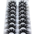 20mm Wispy Faux Mink False Eyelashes - 8 Pairs Dramatic Volume